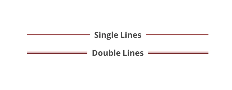 Pure CSS Sidelines