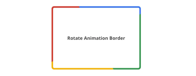 Rotate Animation Border in CSS